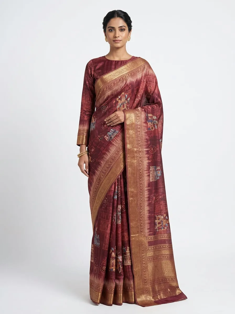 Royal Dola silk saree ready to wear saree